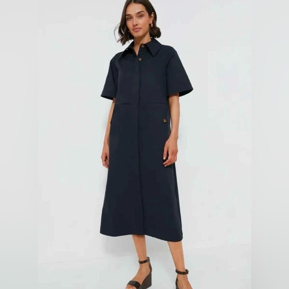 Tuckernuck Dresses & Skirts - Tuckernuck Jacqueline blue Aline maxi dress size large with pockets